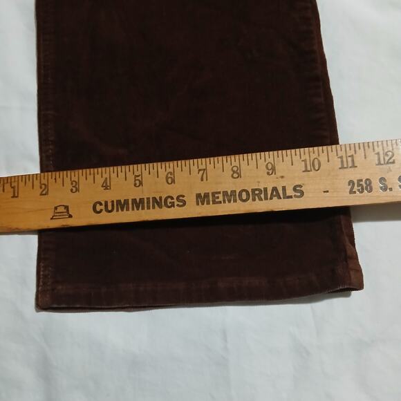 Chadwicks 14P Wide Leg BrownThin Corduroys Retro Bootcut Possible Mid-Rise - Picture 8 of 9